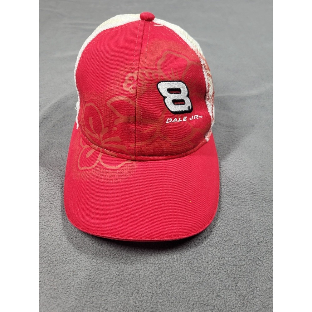 Dale Earnhardt Jr #8 NASCAR Hat Red Chase Authentics Racing Cap One Size Unisex